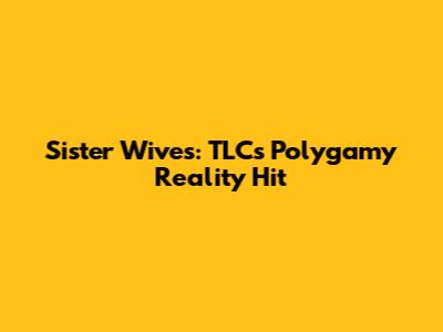 Sister Wives: TLC's Polygamy Reality Hit