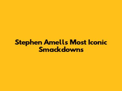 Stephen Amell's Most Iconic Smackdowns