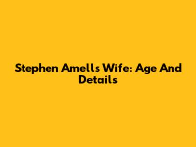 Stephen Amell's Wife: Age And Details