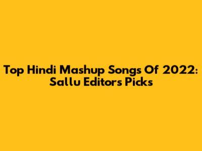Top Hindi Mashup Songs Of 2022: Sallu Editor's Picks