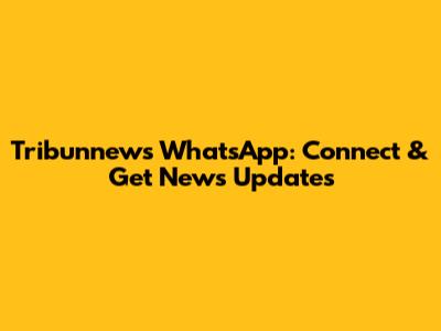 Tribunnews WhatsApp: Connect & Get News Updates