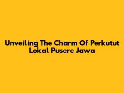 Unveiling The Charm Of Perkutut Lokal Pusere Jawa