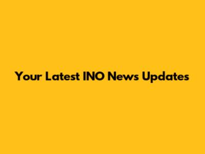 Your Latest INO News Updates